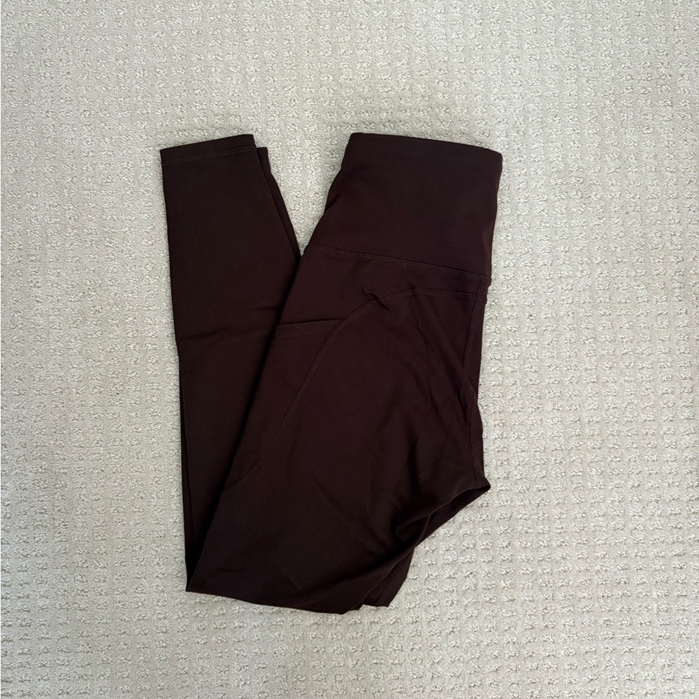 The Gym People High Waist Brown Legging with Pockets